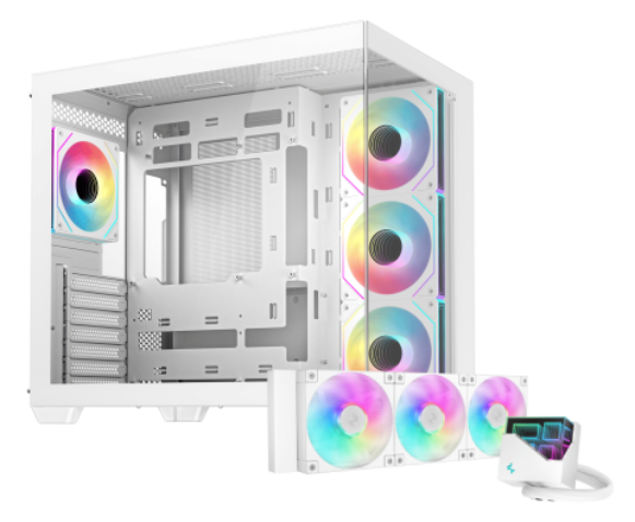 CG530 4F Blanc - MT/SsAlim/ATX + LT360 ARGB Blanc