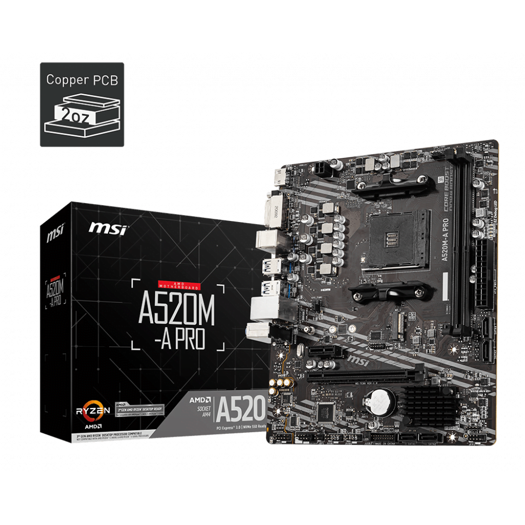 [00400176] A520M-A PRO - A520/AM4/mATX