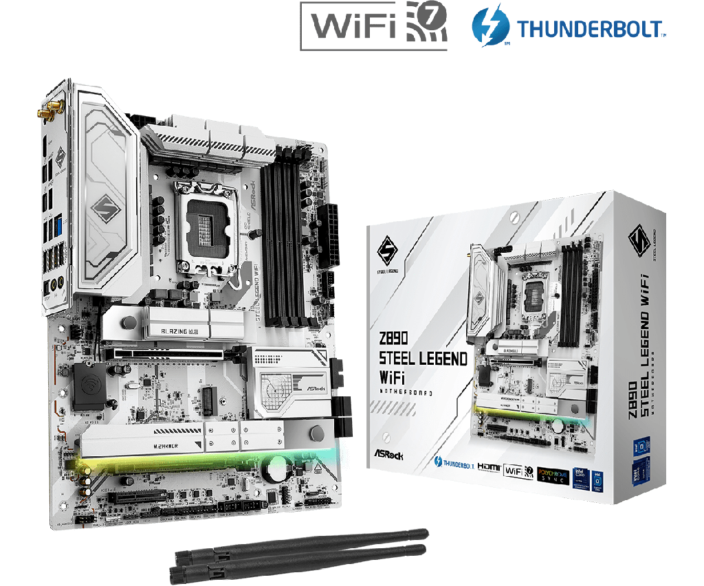 [00401807] Z890 STEEL LEGEND WIFI - Z890/LGA1851/DDR5/ATX