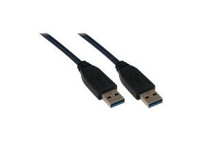 [03000725] Câble USB-A 3.0 mâle/mâle - 2m - Noir
