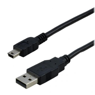 [03001535] Câble USB-A 2.0/Mini USB-B mâle/mâle - 2m - Noir#