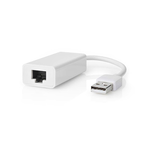 [03003315] Adaptateur USB 2.0 vers RJ 45 - Blanc