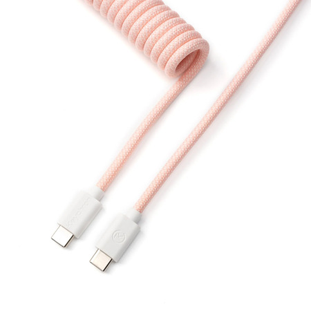 [03003363] Cable Coiled Aviator - USB C - Rose Clair#