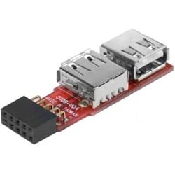 [46669] Adaptateur 2 ports USB2.0 internes sur Carte Mere#