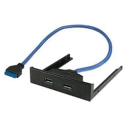 [46701] Panneau Frontal 2 ports USB3.0 sur emplacement 3.5#
