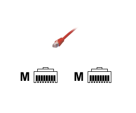 [02600087] Cordon Cat 6, 2.00 m F/UTP Rouge