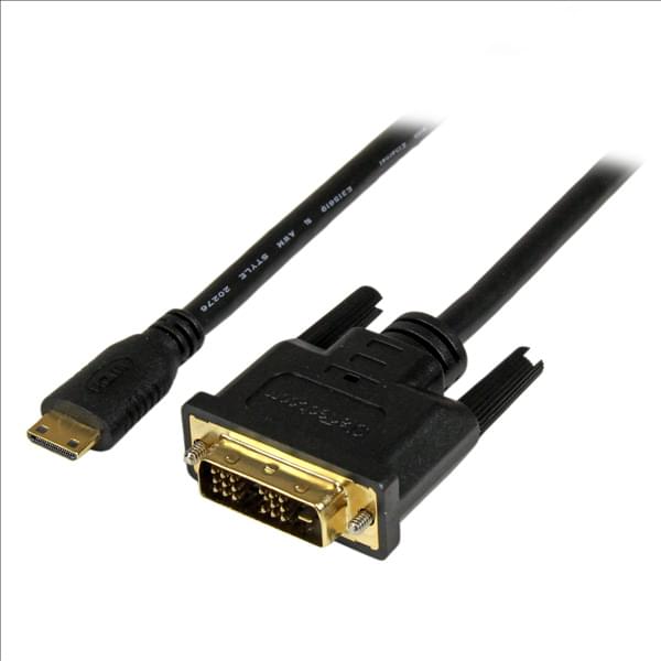 Câble mini HDMI vers DVI-D mâle/mâle - 1m#