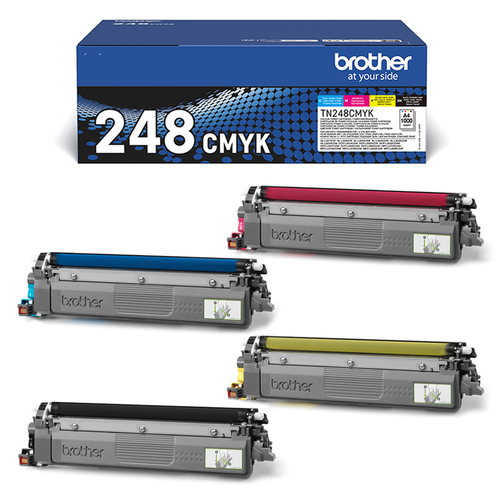 Pack 4x couleurs Toner 1000 Pages - TN248 CMYK