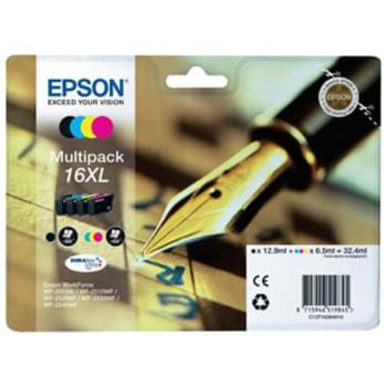 Cartouche d'encre Multipack (N,J,C,M) 16XL - T1636