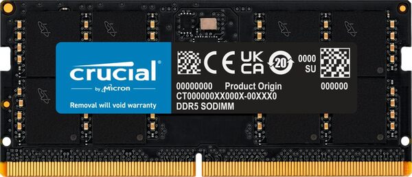 [06100068] CT8G56C46S5T 8Go DDR5 5600 CL46