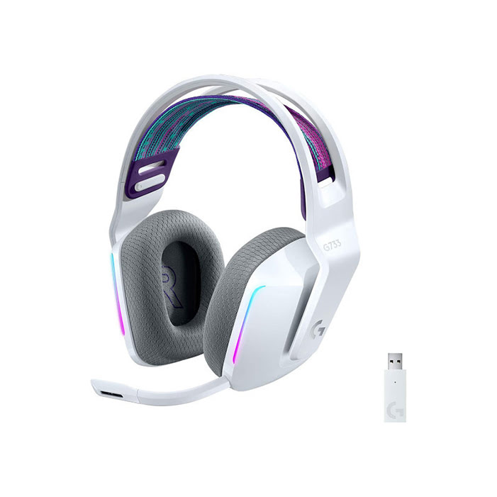 [07300687] G733 LightSpeed RGB - Blanc/Sans Fil