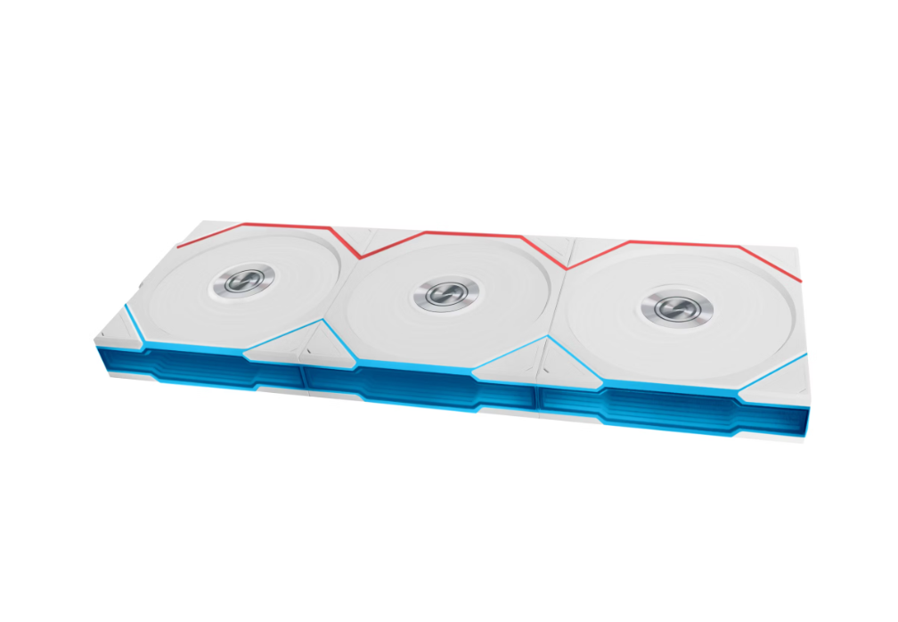 [05801009] UNI FAN TL Ss fil ARGB PWM - Pack 3x120mm - Blanc