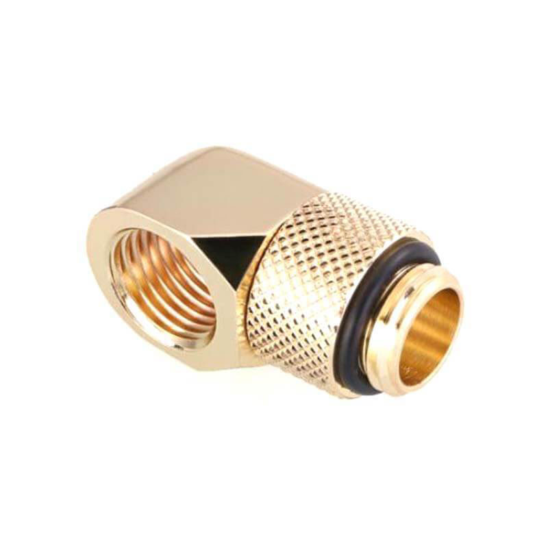 [09300093] Fitting coudé rotatif 90° or - 14mm