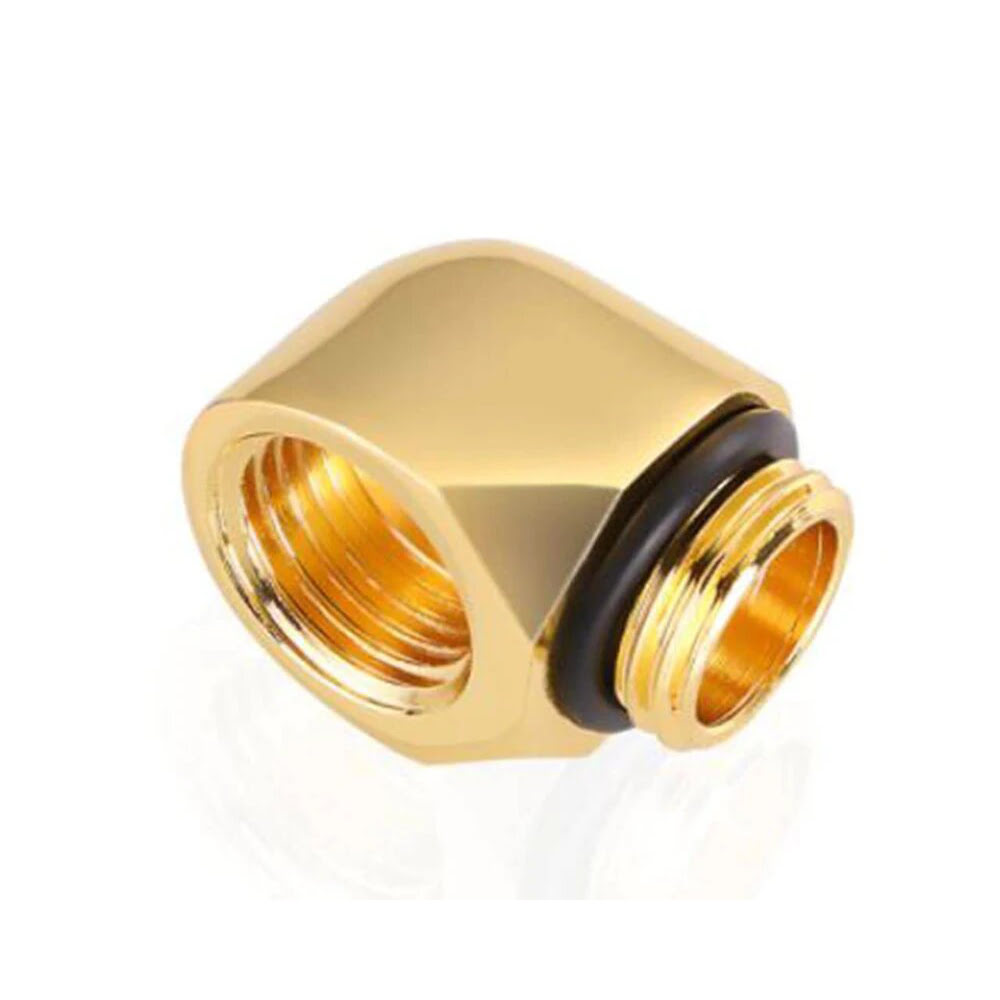 [09300110] Fitting Male/femelle 90° Or - 14mm