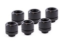 Pack de 6 Fitting pour Tube rigide noir 14mm G1/4