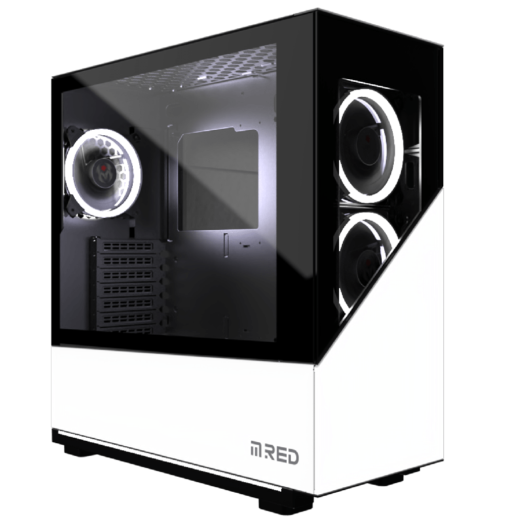 [01500372] ELITE WHITE Rainbow ARGB MR-007 - MT/Sans Alim/ATX
