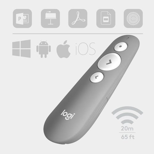[07600940] R500 Laser Presentation Remote Grey