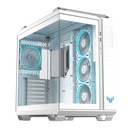 GT502 Horizon TG ARGB Blanc - MT/Sans Alim/ATX