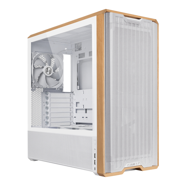 LANCOOL 217 Blanc - MT/Sans Alim/E-ATX