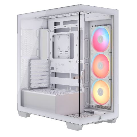 3500X LX-R RGB ICUE LINK Blanc - MT/SansAlim/E-ATX