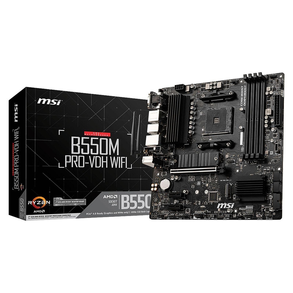 [00400165] B550M PRO-VDH WIFI - B550/AM4/mATX