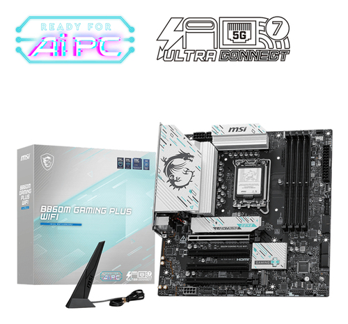 [00401892] B860M GAMING PLUS WIFI - B860/LGA1851/DDR5/mATX