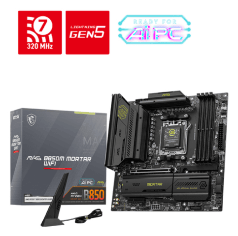 [00401997] MAG B850M MORTAR WIFI - B850/AM5/DDR5/mATX