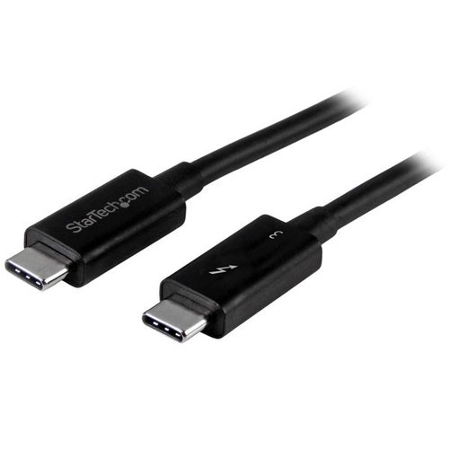 [03001127] Câble Thunderbolt 3 USB-C mâle/mâle - 0.5m - Noir