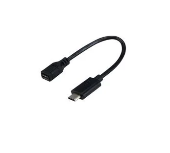 Adaptateur USB-C 3.1/Micro USB B 2.0 - 17cm - Noir