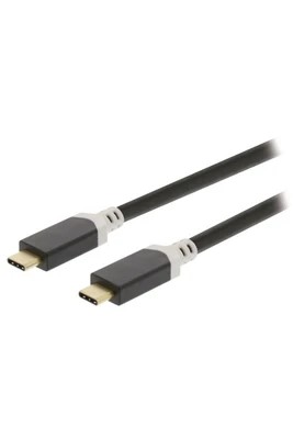 Câble USB-C 3.1 mâle/mâle - 1m - Anthracite