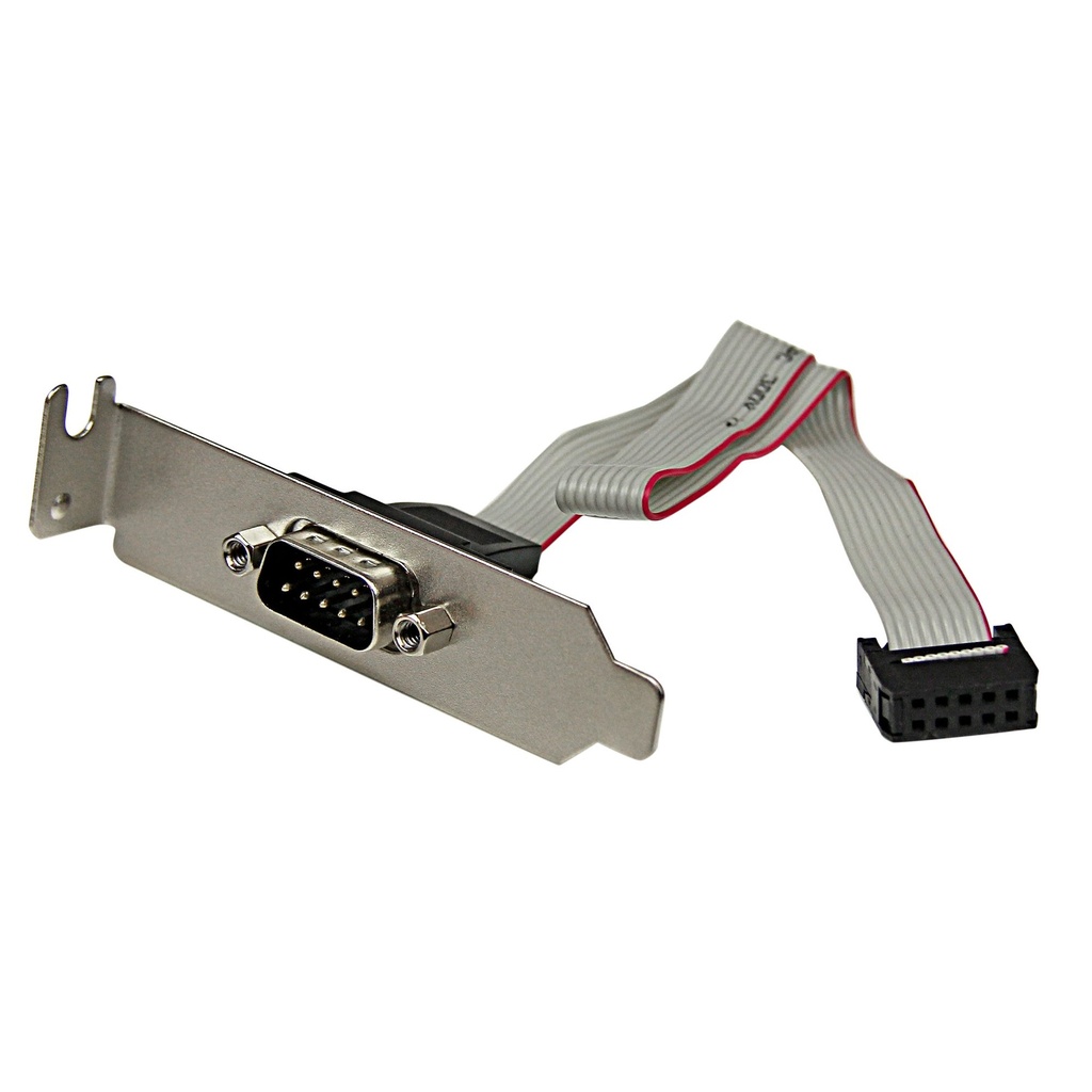 DB9 Male avec plaque support vers IDC 10 Femelle