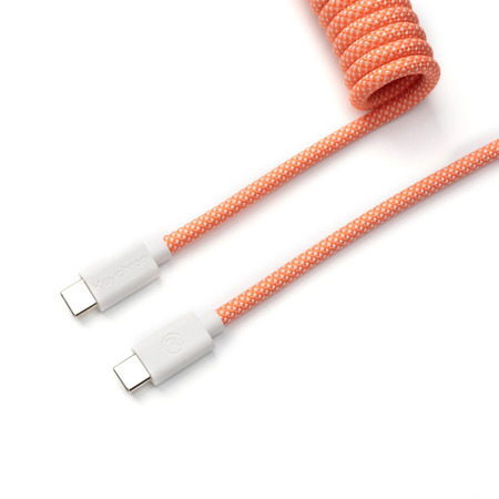 [03003362] Cable Coiled Aviator - USB C - Rose Orange