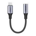 Câble Lightning vers Jack 3,5/Tressé/10cm/Noir
