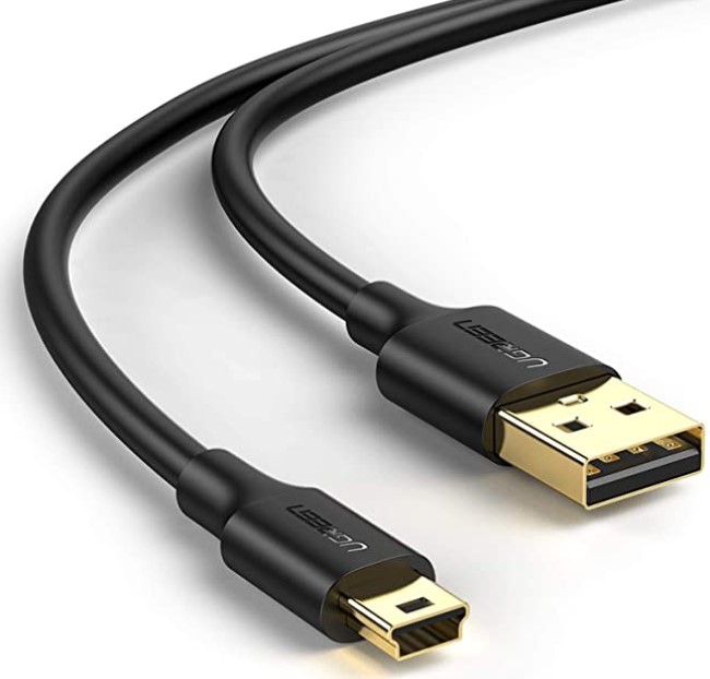 Câble USB 2.0 vers Mini 5 pin/2m/Noir