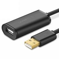 Câble USB-A Mâle vers USB-A Femelle/5m/Noir