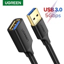 Câble USB-A vers USB-A/2m/Noir