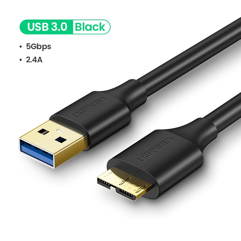 Câble USB-A vers Micro USB-B/1m/Noir