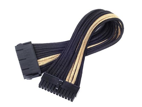 Cable tressé ATX 24-Pin 300mm - GOLD/Black