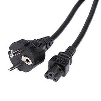 Câble Alimentation 220V en trèfle - CEE7 / C5 noir