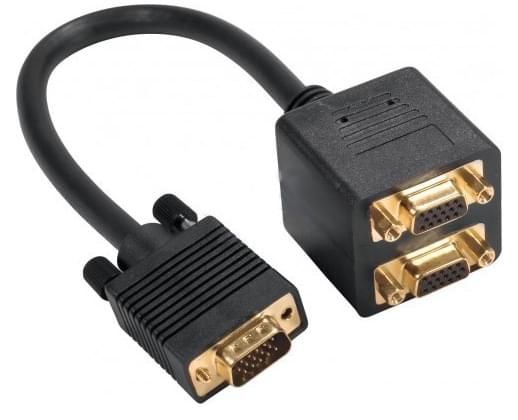 Câble repartiteur VGA  1UC-2 Ecrans simultanés