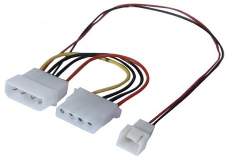 Adaptateur d'alim Molex pour ventilateur 3 broches#