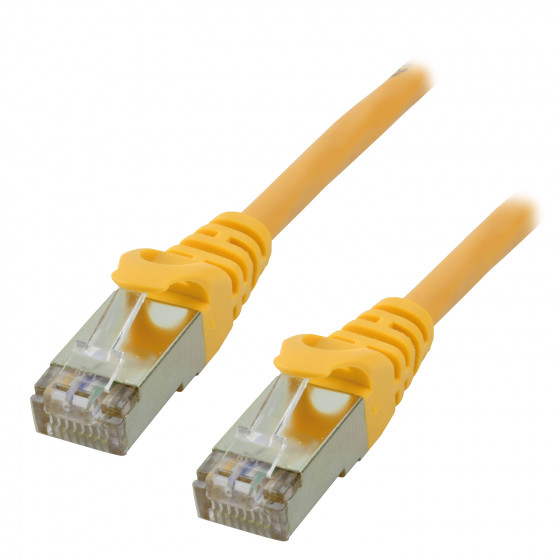 [02600061] Câble RJ45 Cat5e U/UTP - 0.5m - Jaune