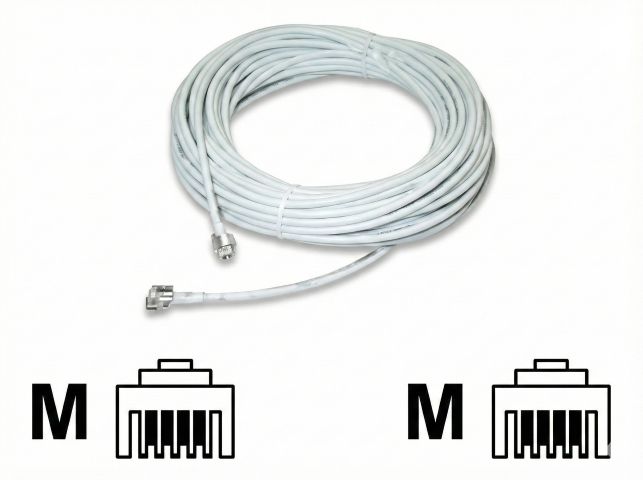 [02600064] Câble modem ADSL RJ11 mâle/mâle - 2m