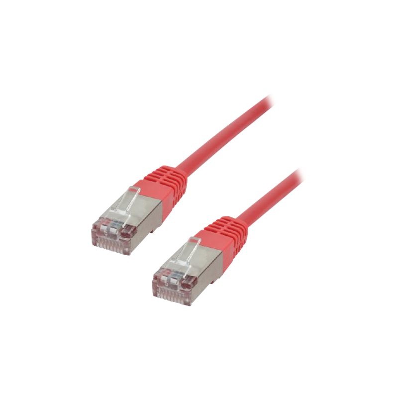 [02600091] Câble RJ45 Cat.5e F/UTP - 1m - Rouge