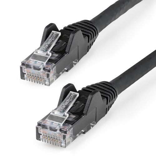 Câble Réseau Cat.6 UTP Noir LSZH - 1m