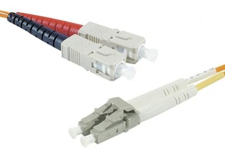 Cordon fibre Optique multimode LC/SC 62,5/125 - 2m