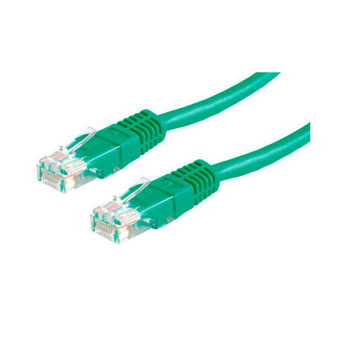 Cordon Cat 6, 4P Moule 1.00 m FTP Vert