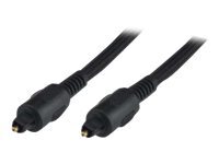 [06800041] Câble Toslink HQ mâle/mâle - Tressé - 5m - Noir