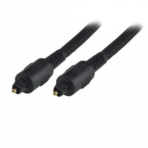 [06800042] Câble audio optique tressé mâle / mâle - 3m