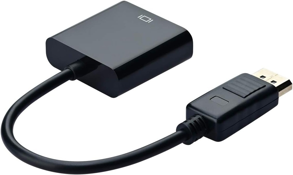 Câble DisplayPort/DVI mâle/femelle - 14cm - Noir